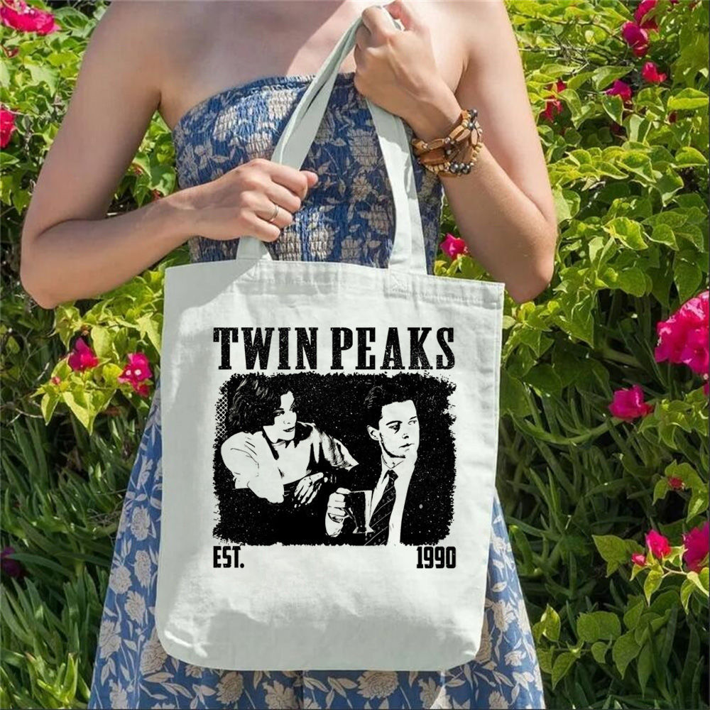 Sustainable Living Zero Waste - Twin Peaks Canvas Tote Bags Impressão