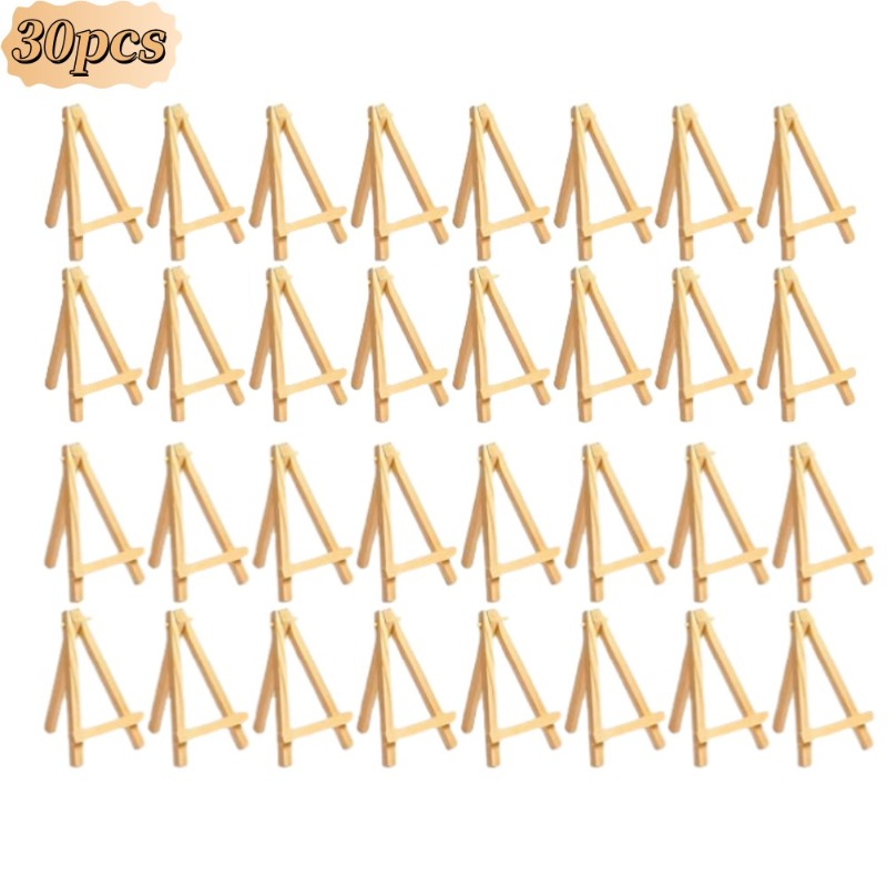 Sustainable Living Eco Friendly - 30 pçs mini cavalete de madeira