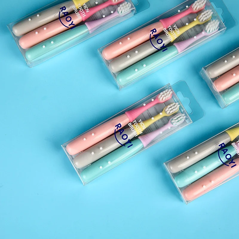 Bamboo Toothbrush Set - Cogumelo infantil Escova de dentes dos