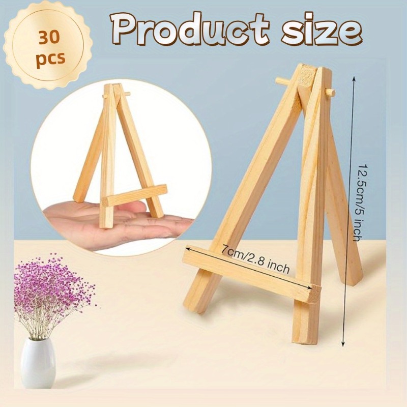 30 pçs mini cavalete de madeir - Sustainable Living Eco Friendly avaliação e preço