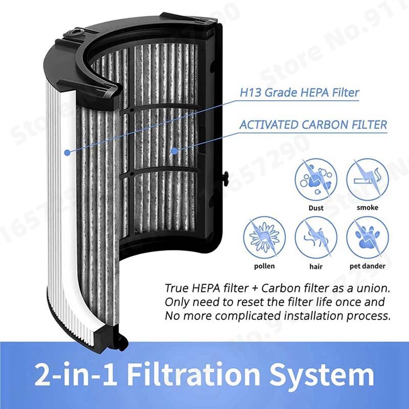2 em 1 hepa + filtro de carbon - Dyson Fan Tp07 avaliação e preço