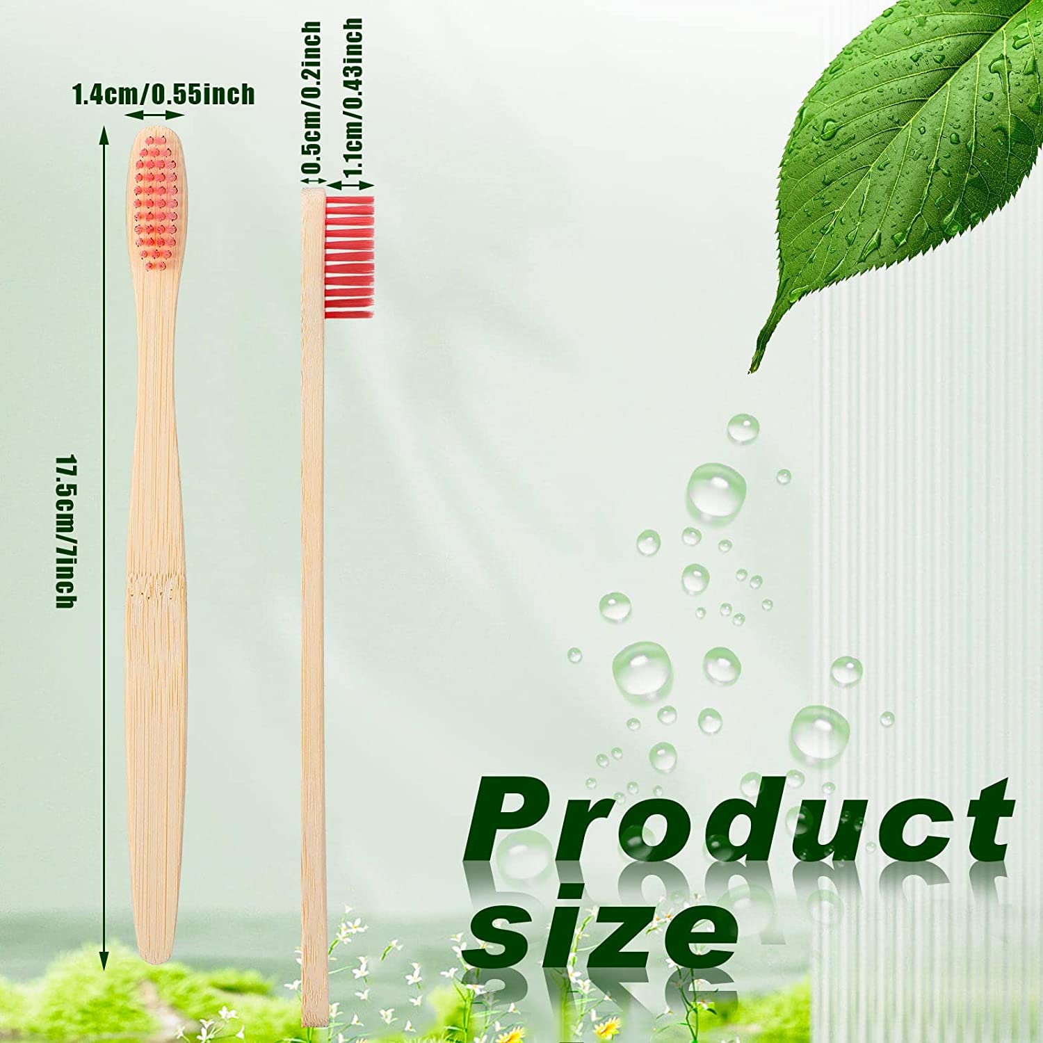 100 pçs logotipo personalizado - Bamboo Toothbrush Set avaliação e preço